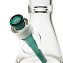 US Tubes - 17" Beaker 50x5 - Constriction - White & Teal Vertical Label - The Cave