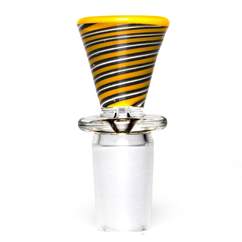 Aaron Vigil - Worked Martini Slide - 18mm - Yellow Crayon & Jailhouse - The Cave