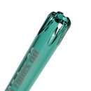 US Tubes - 17" Beaker 50x5 - Constriction - White & Teal Vertical Label - The Cave