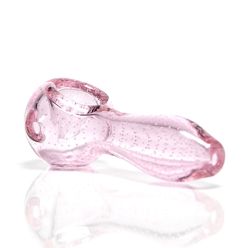 Shooters - 4" Air Bubble Spoon Pipe - Pink - The Cave