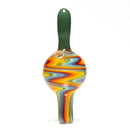 K2 Glass - Bubble Cap - Medium - Rainbow Wag w/ CFL Pastel Potion - The Cave