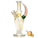 Brando - 10mm Fumed Mini Tube - Green - Red & Blue Wag Millie - The Cave