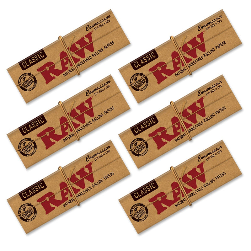 RAW - 1.25 Classic Connoisseur - 6 Packs - The Cave