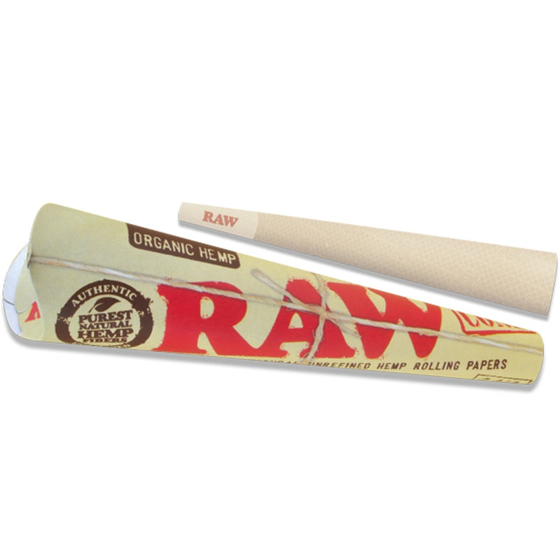 RAW - 1.25 Organic Hemp - 6 Cones - Single Pack - The Cave