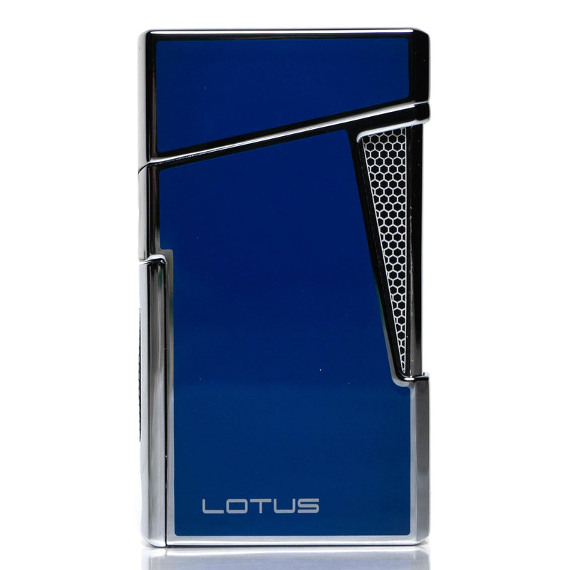 Lotus Torch - Apollo L4870 - Dual Flame Torch Lighter & Punch - Blue & Chrome - The Cave