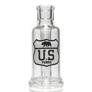 US Tubes - Ash Catcher - 18mm 90° - White & Grey Highway Label - The Cave