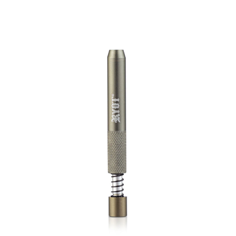 RYOT - Large Anodized Spring One Hitter - Gunmetal - The Cave