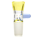 Unity Glassworks - Single Hole Martini Slide - 18mm - Citrine & Lucid - The Cave