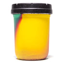 Re:Stash - Rasta Tie Dye Jar w/ Black Lid - 8oz - The Cave