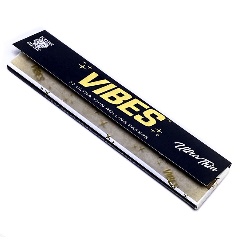 Vibes - King Size Ultra Thin - 33 Paper Booklet - Single Pack - The Cave