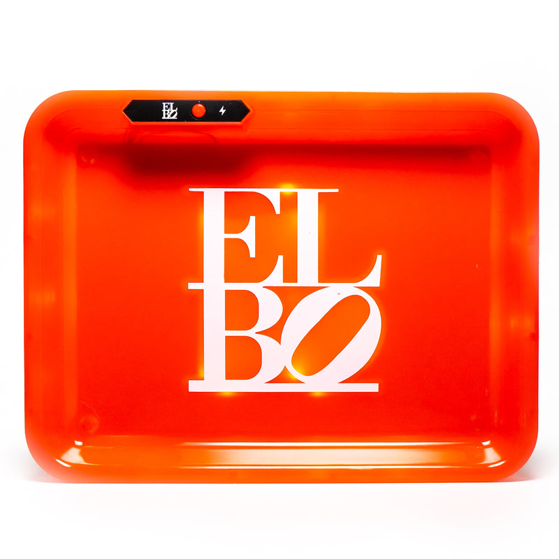 Elbo - Glow Rolling Tray - Red - The Cave