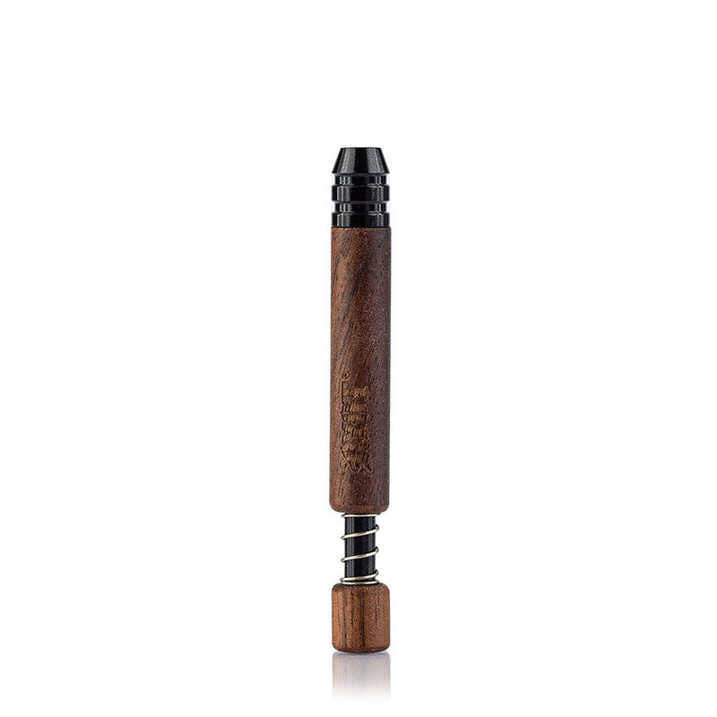 RYOT - Large Spring One Hitter (3") - Walnut w/ Black Tip - The Cave
