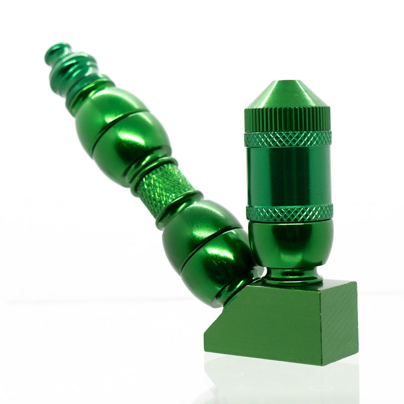 Metal Pipe - Stand Up - Triple Chamber - Green - The Cave