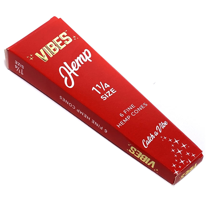 Vibes - 1.25 Hemp - 6 Cones - Single Pack - The Cave