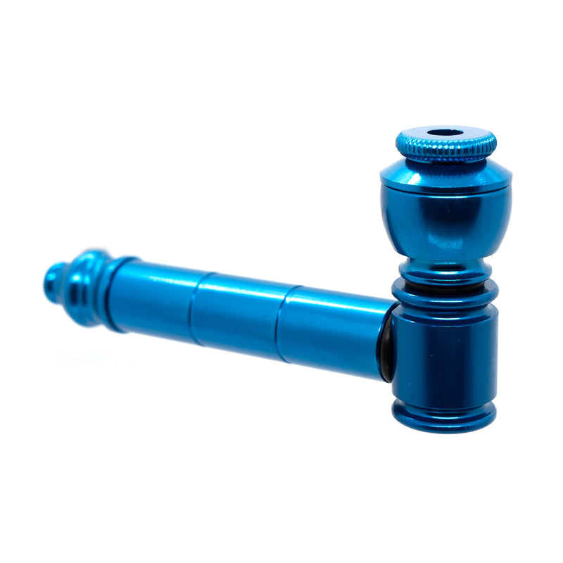 Metal Pipe - Standard - 3.5" - Blue - The Cave