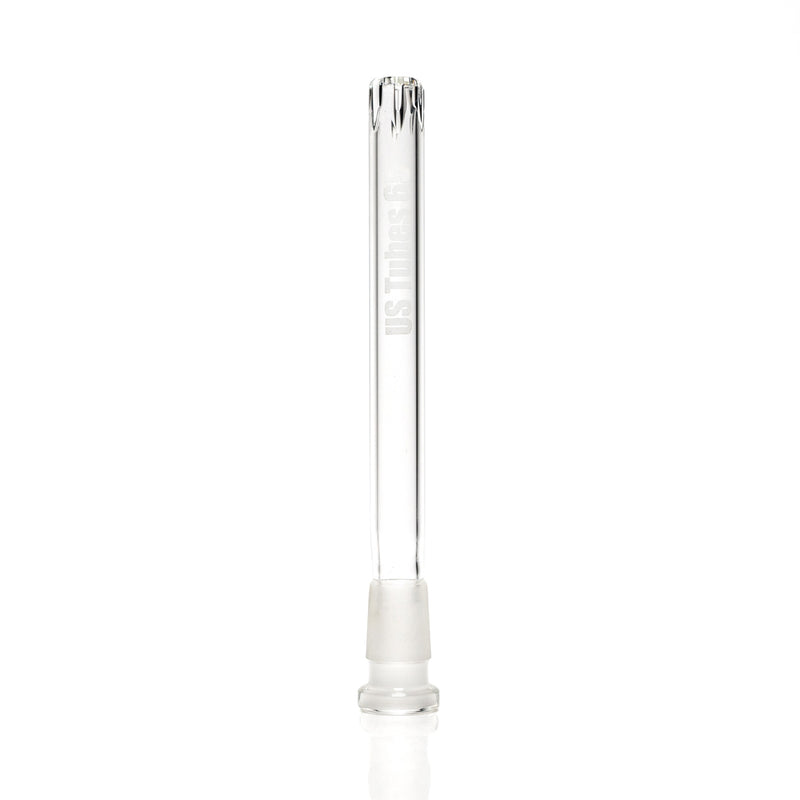 US Tubes - 18/14mm Female 5 Slit Downstem 6.5" - Clear - The Cave