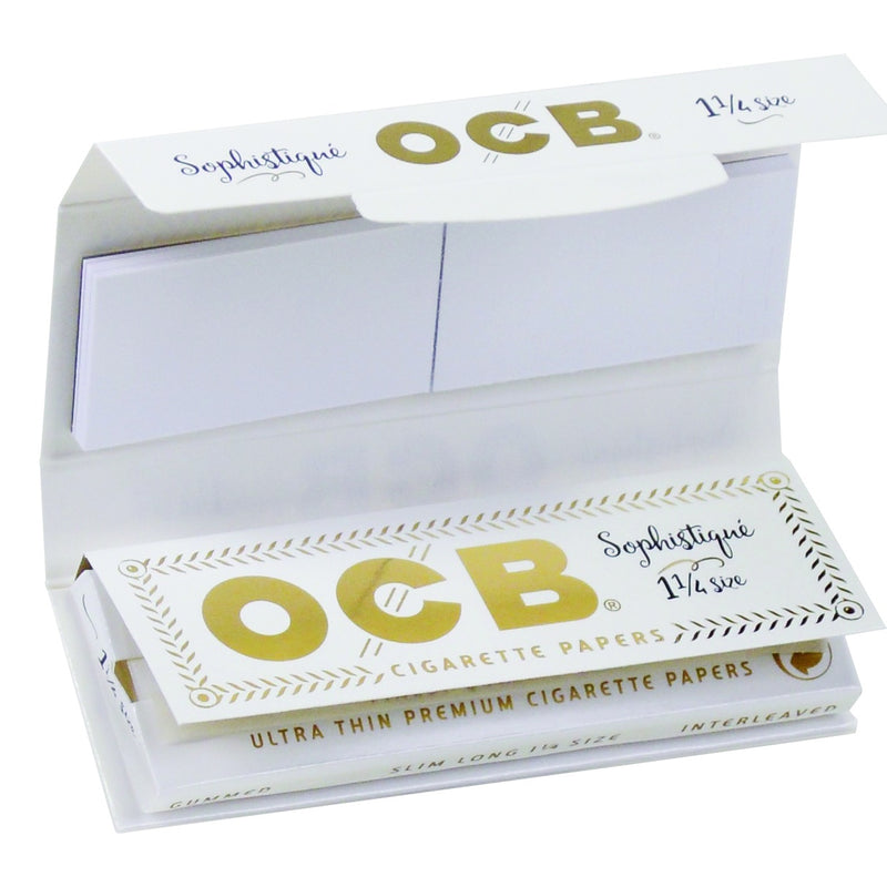 OCB - 1.25 Sophistique Flax Rolling Papers + Tips - Single Pack - The Cave
