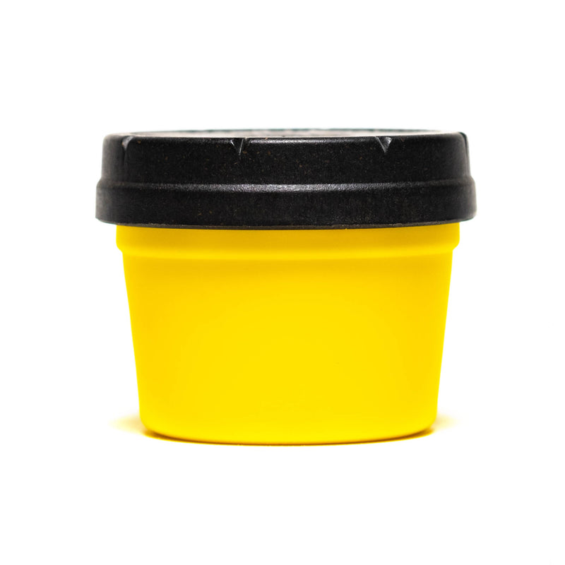 Re:Stash - Yellow Jar w/ Black Lid - 4oz - The Cave