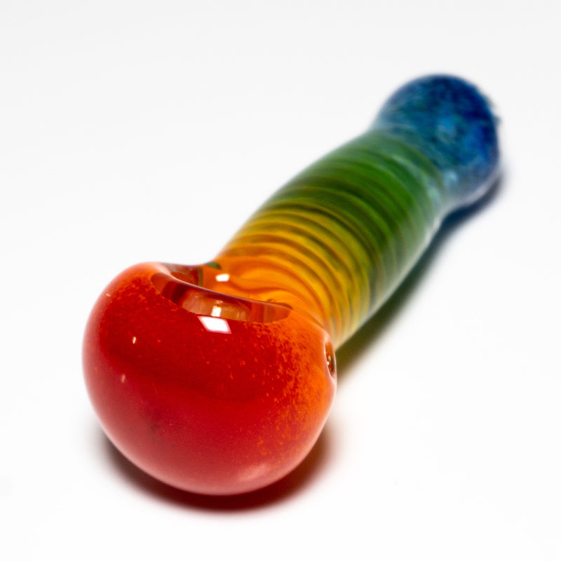 Crumb Glass Spoon - Rainbow - The Cave