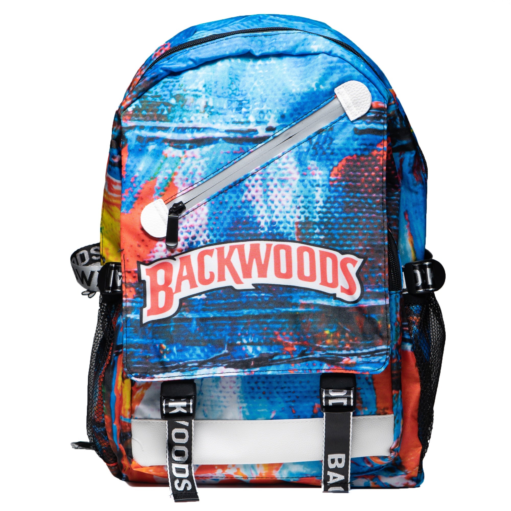 Backwoods Artist Back Pack - Blue & Orange Digital - The Cave