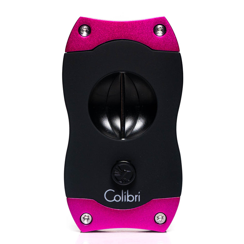 Colibri - Cigar Cutter - V-Cut - Black & Pink - The Cave