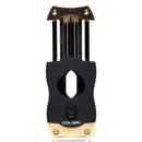 Colibri - Cigar Cutter - V-Cut - Black & Gold - The Cave