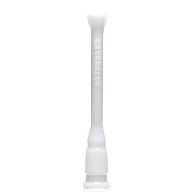 US Tubes - 24/18mm Female 3 Slit Downstem 6.5" - White - The Cave