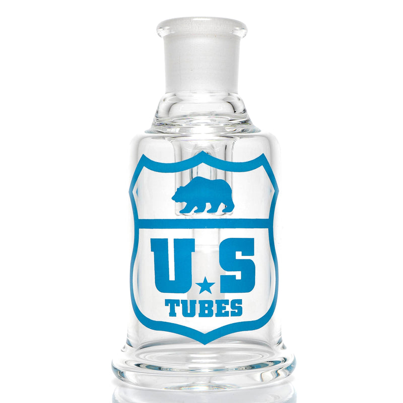 US Tubes - Dry Catcher - 18mm 90° - Light Blue Highway Outline - The Cave