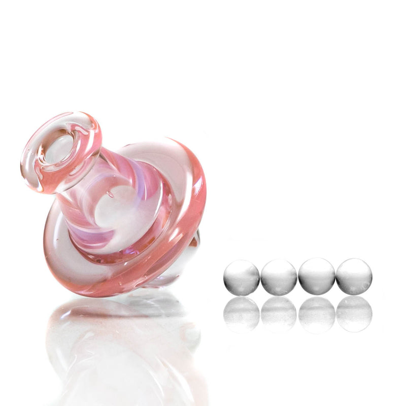 Unity Glassworks - Spinner Cap - Transparent Pink - The Cave