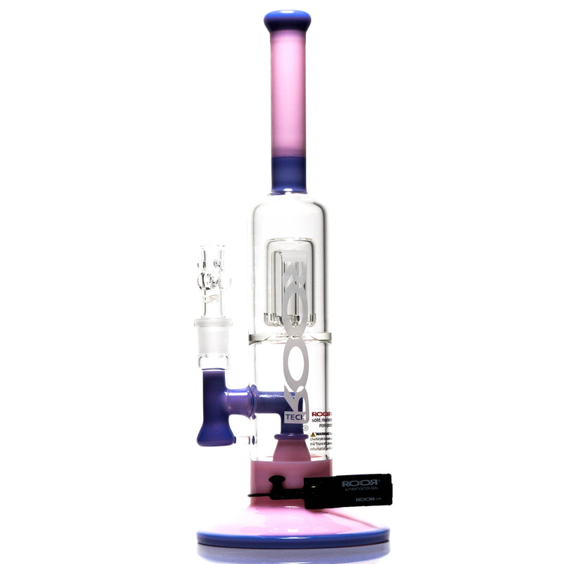 ROOR - Fixed Barrel Bubbler - Milky Pink & Purple - White Label - The Cave